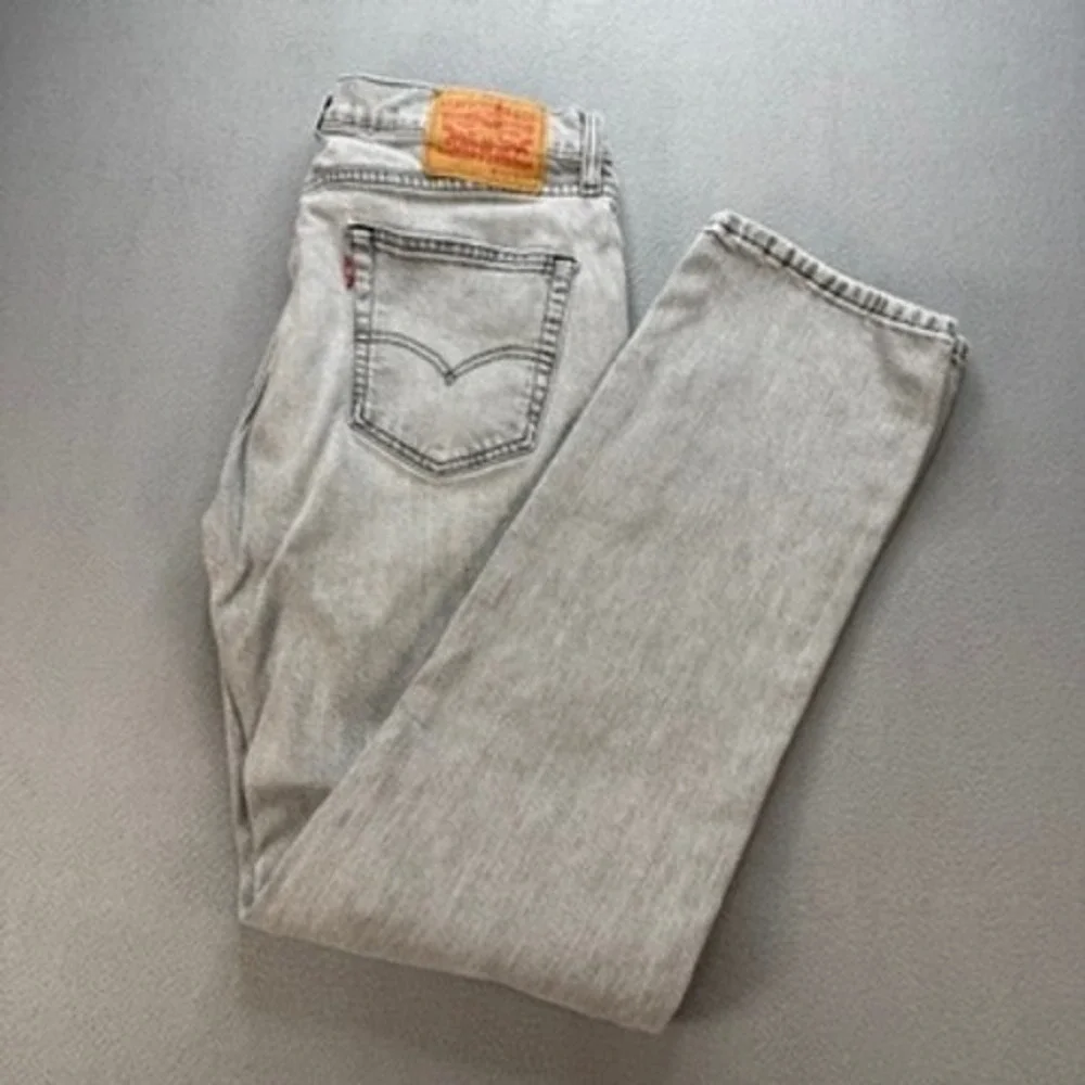 Levis 514 Jeans Straight Fit 34x34 (FIT 34x31) Gray Denim Stretch Casual Classic